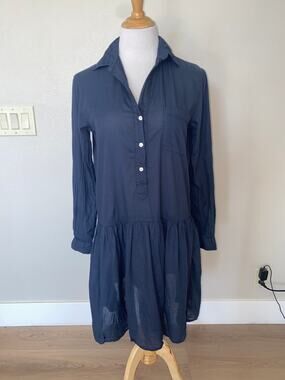 Grayson Changemaker Shirt Dress  Blue L/S  Cotton Size 1 (XS)